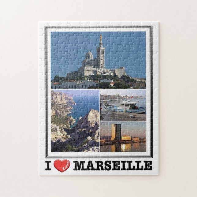 Frankreich - Marseille - Puzzle (Vertikal)