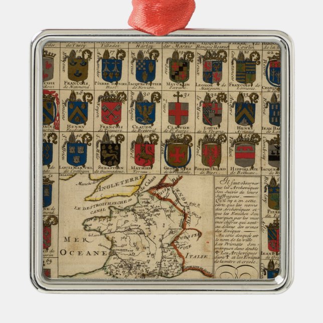 Frankreich-Militär Silbernes Ornament (Vorne)