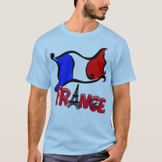 Frankreich mit Flaggen-Produkten T-Shirt