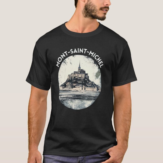 Frankreich Mont Saint Michel T-Shirt (Vorderseite)