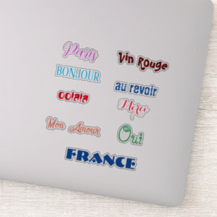 Frankreich Multicolor Custom Sticker Collection