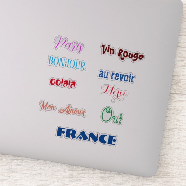 Frankreich Multicolor Custom Sticker Collection (Detail)