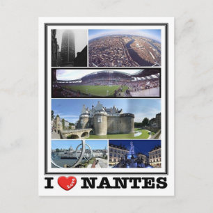 Frankreich - Nantes - I Liebe - Postkarte