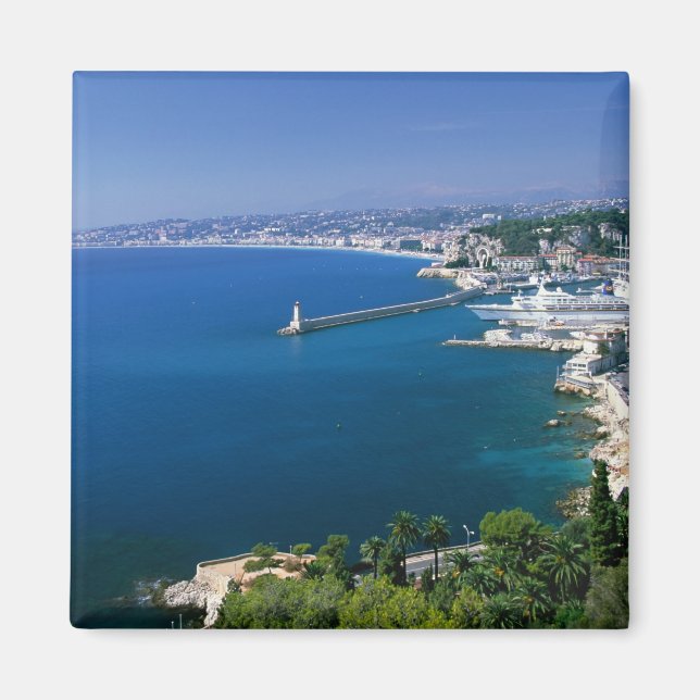 Frankreich, Nizza, Aussicht auf den Hafen Magnet (Vorne)