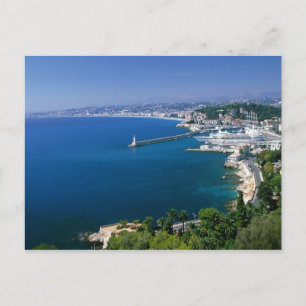 Frankreich, Nizza, Aussicht auf den Hafen Postkarte