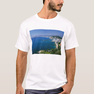 Frankreich, Nizza, Luftansicht des Hafens T-Shirt