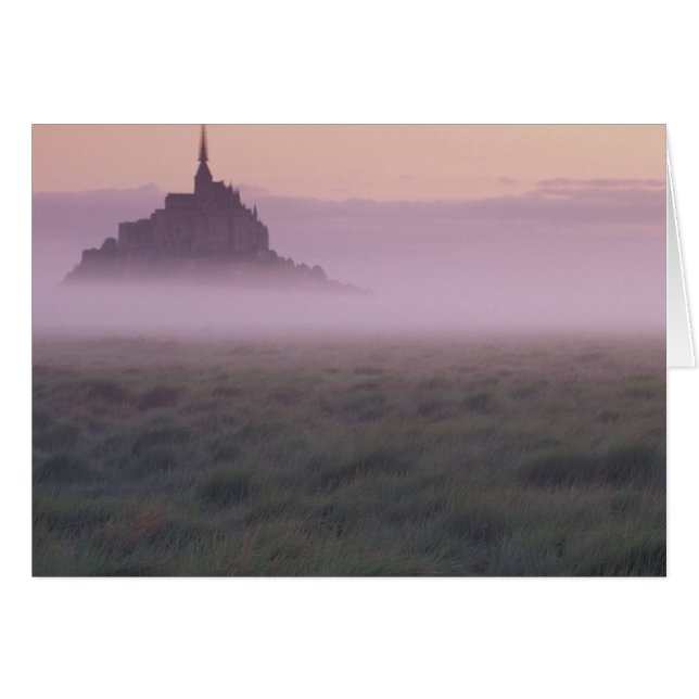 Frankreich, Normandie Mont St. Michel. Morning Mis (Vorderseite (Horizontal))