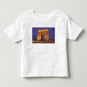 Frankreich, Paris, Arc de Triomphe in der Nacht. Kleinkind T-shirt