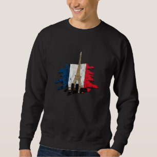 Frankreich Paris Bonjour Marseille Monaco Eiffe Sweatshirt
