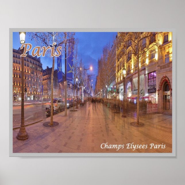 Frankreich - Paris - Champs Elysees - Poster (Vorne)