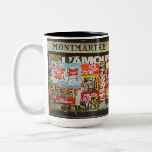 Frankreich Paris City Montmartre Fleurs Area Zweifarbige Tasse