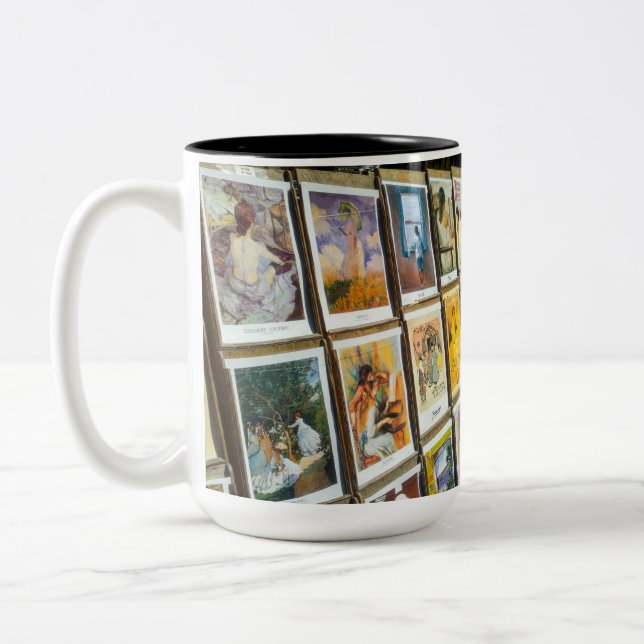 Frankreich Paris Cityscape Montmartre New Orleans  Zweifarbige Tasse (Links)