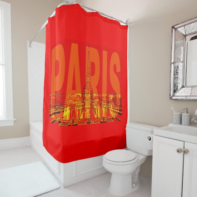 Frankreich Paris   Duschvorhang (Beispiel)