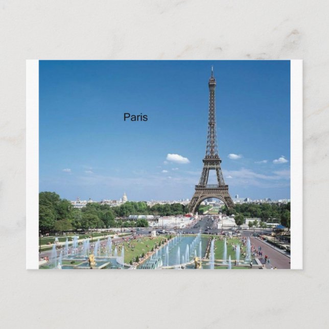 Frankreich Paris Eiffel Tower (von St.K. Postkarte (Vorderseite)