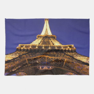 FRANKREICH, Paris Eiffelturm, Abendansicht Handtuch