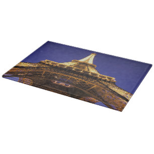 FRANKREICH, Paris Eiffelturm, Abendansicht Schneidebrett