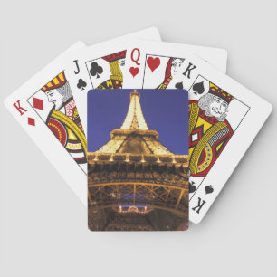 FRANKREICH, Paris Eiffelturm, Abendansicht Spielkarten