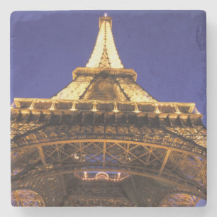 FRANKREICH, Paris Eiffelturm, Abendansicht Steinuntersetzer