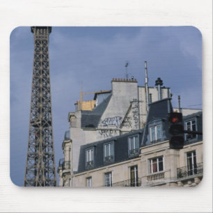 Frankreich, Paris, Eiffelturm hinter Metrozug Mousepad