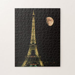 Frankreich, Paris. Eiffelturm in der Nacht Puzzle