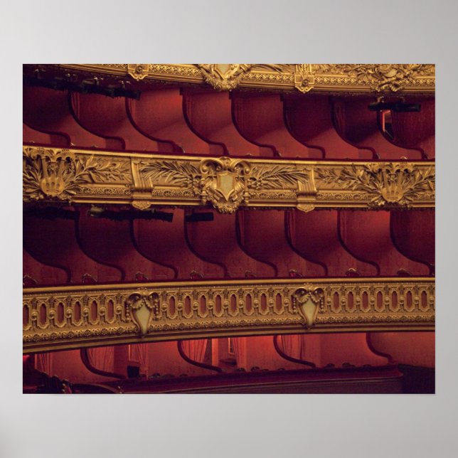 Frankreich, Paris Eingeschränkte Sicht auf die Bal Poster (Vorne)