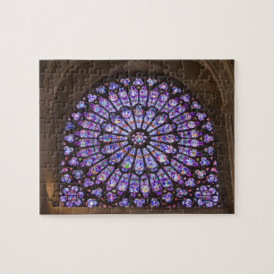 Frankreich, Paris. Innendetail von Buntglas Puzzle