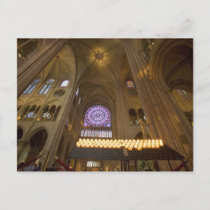 Frankreich, Paris Innere der Kathedrale Notre Dame Postkarte