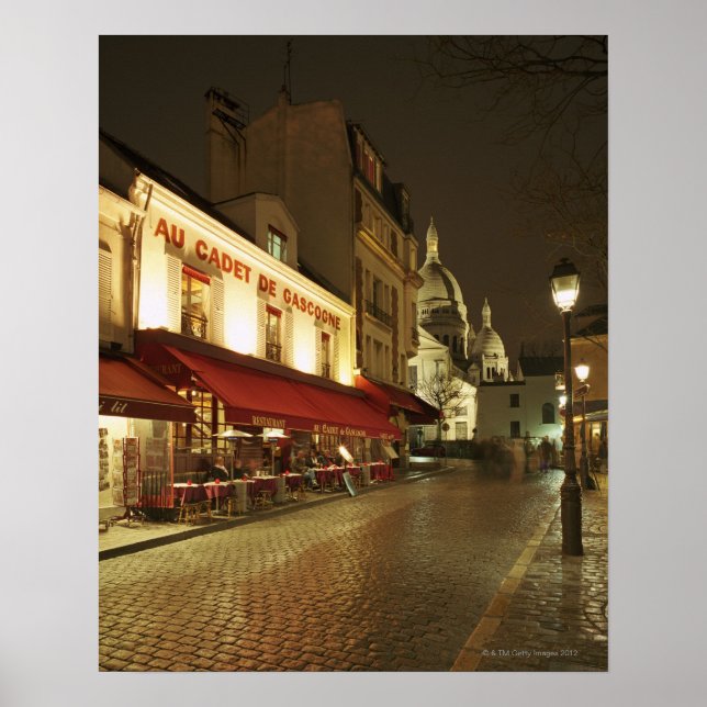 Frankreich, Paris, Montmartre Poster (Vorne)