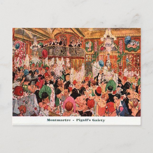 Frankreich, Paris, Montmatre, Pigall's Gaiety 1920 Postkarte (Vorderseite)