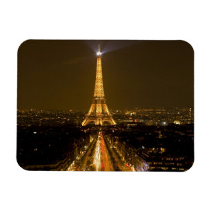 Frankreich, Paris. Nachtansicht des Eiffelturms Magnet