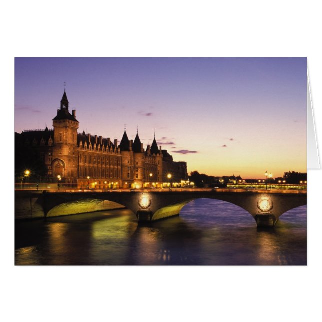 Frankreich, Paris, Seine und Conciergerie (Vorderseite (Horizontal))