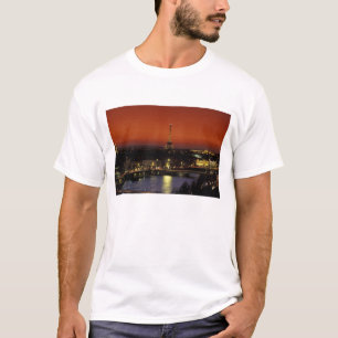 Frankreich, Paris Sonnenuntergang Blick auf Eiffel T-Shirt