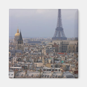 Frankreich, Paris, Stadtbild mit Eiffelturm Magnet