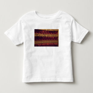 Frankreich, Paris. Teilansicht der Balkonsitzplätz Kleinkind T-shirt