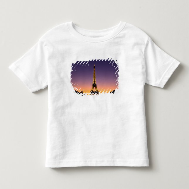 Frankreich, Paris, Tour Eiffel bei Sonnenuntergang Kleinkind T-shirt (Vorderseite)