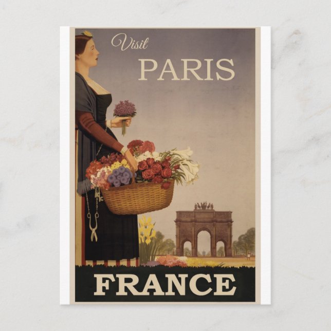Frankreich Paris Vintage Travel Postcard Postkarte (Vorderseite)