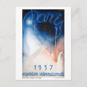 Frankreich Paris Vintage Travel Poster wiederherge Postkarte