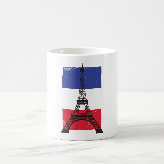 Frankreich - Pariser Flagge Kaffeetasse (Mittel)