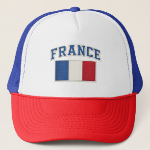 Frankreich Patriotik-Flagge Stickermütze Truckerkappe