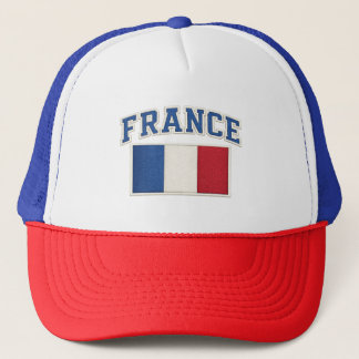 Frankreich Patriotik-Flagge Stickermütze Truckerkappe