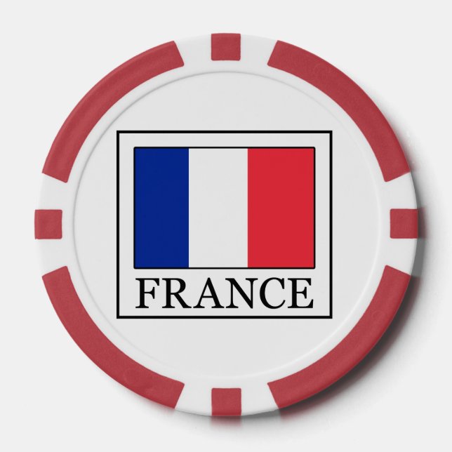 Frankreich Pokerchips (Vorderseite)