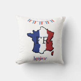 Frankreich - Polster mit französischen Flaggen