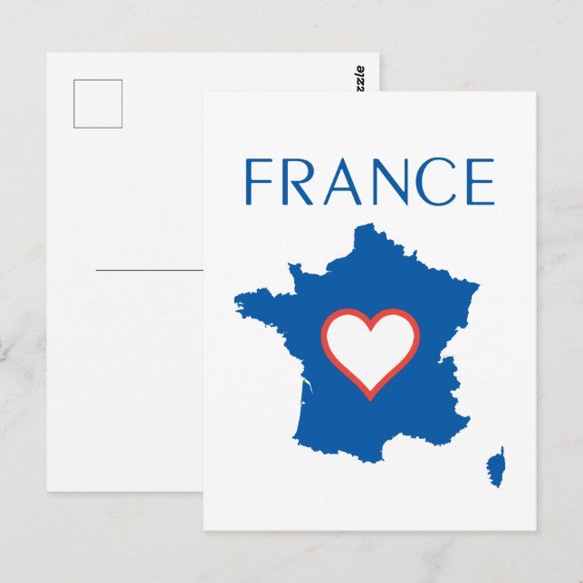 Frankreich Postkarte (Vorne/Hinten)