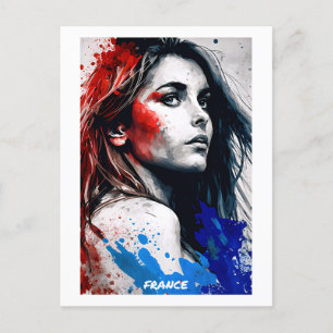 Frankreich Postkarte Kunst - Welt der Frauen