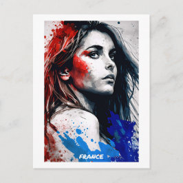 Frankreich Postkarte Kunst - Welt der Frauen