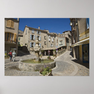 Frankreich, Provence, Valensole. Touristen erkunde Poster