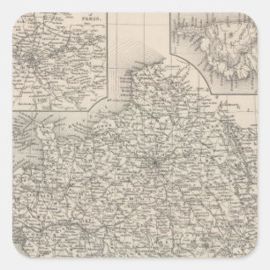 Frankreich Quadratischer Aufkleber