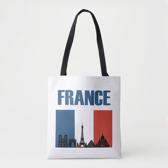 Frankreich Reisen - Paris City Skyline Französisch (Vorderseite)