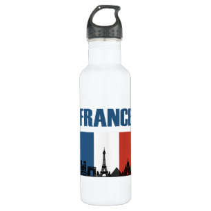 Frankreich Reisen - Paris City Skyline Französisch Edelstahlflasche