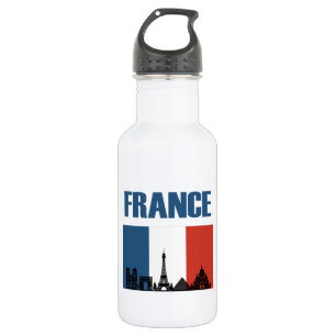 Frankreich Reisen - Paris City Skyline Französisch Edelstahlflasche